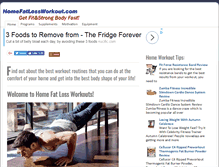 Tablet Screenshot of homefatlossworkout.com